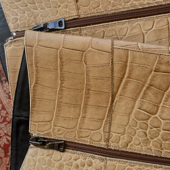 Prada Camel Embossed To the knee zip up healed boots - Picture 10 of 11